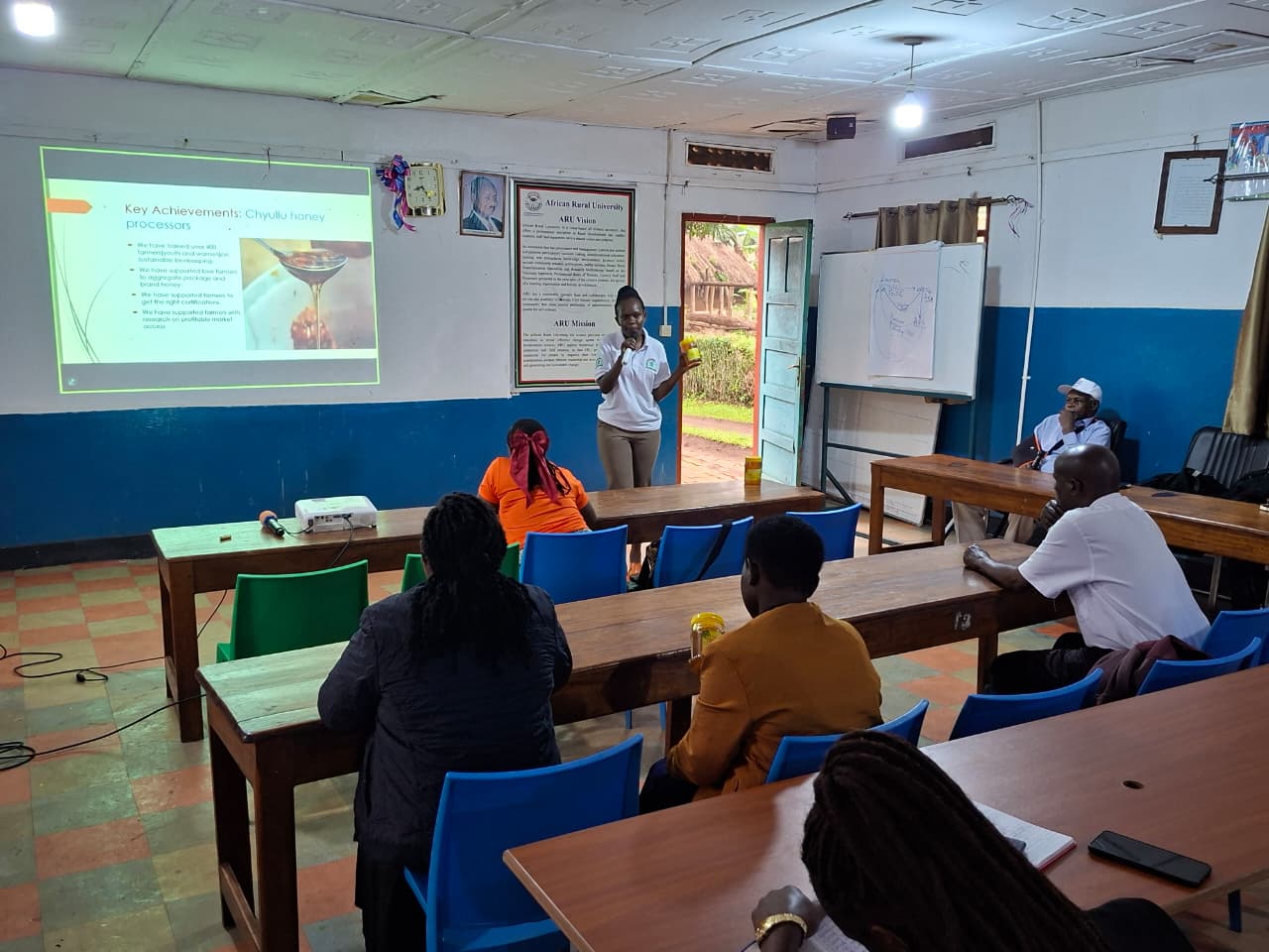 Chyulu Honey Processors Management presentation at URDT UGANDA 
