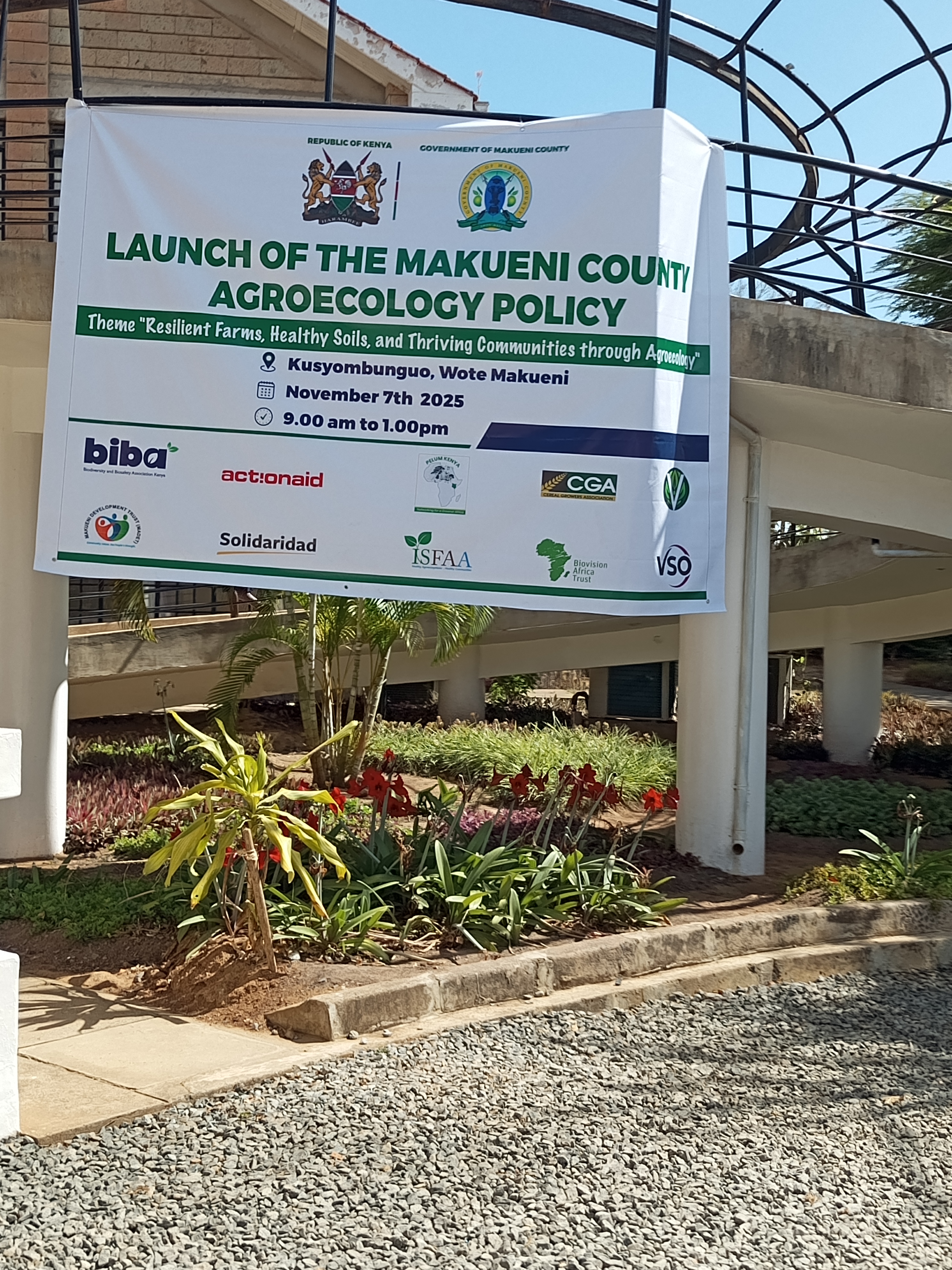 The launch of Makueni Agroecology Policy 