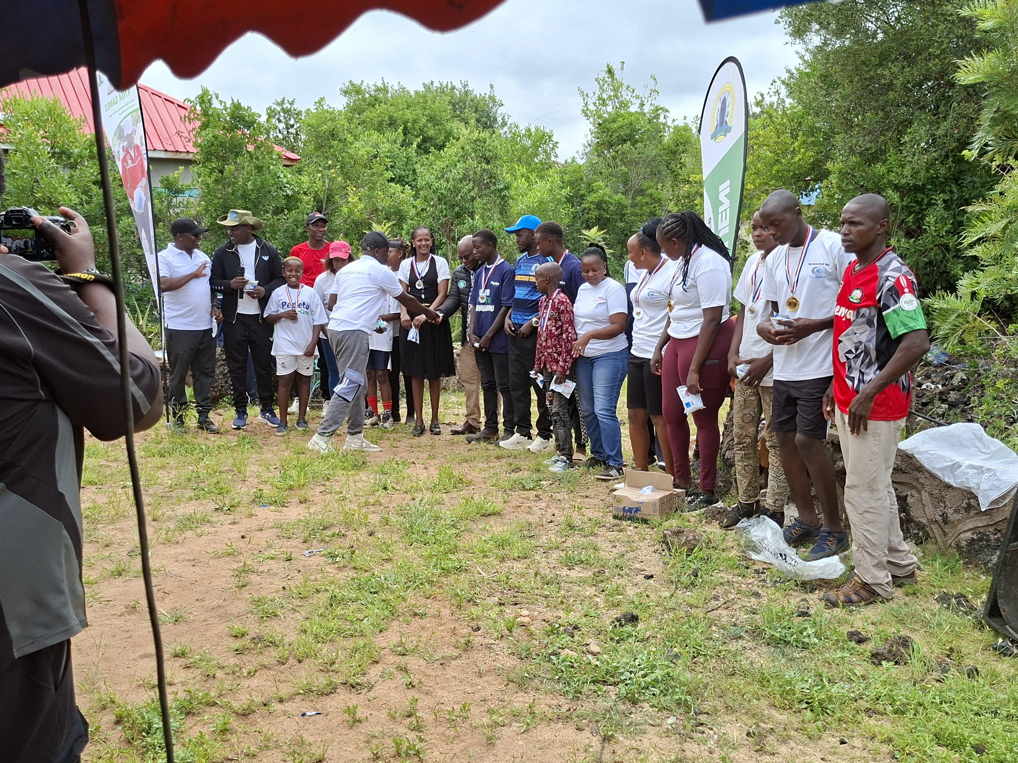 Awarding winners for each of the 5 categories